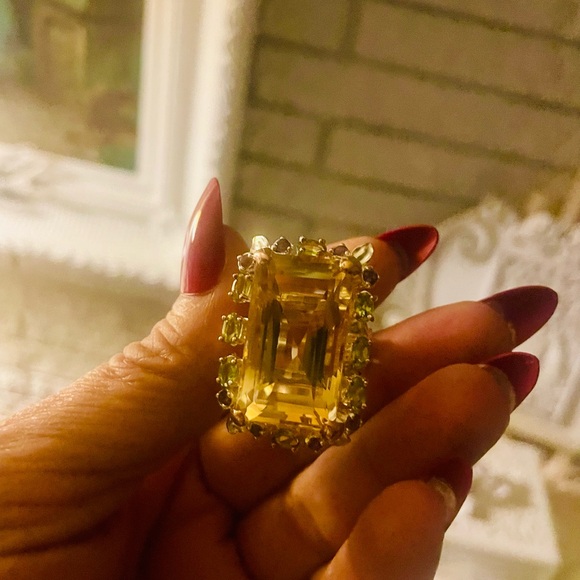 Citrine and gemstone ring - Picture 12 of 16